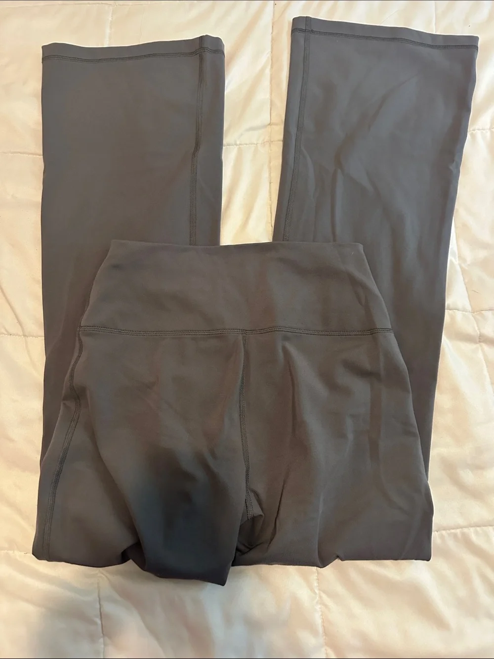 Yogalicious Wide Leg Pants in Charcoal Gray